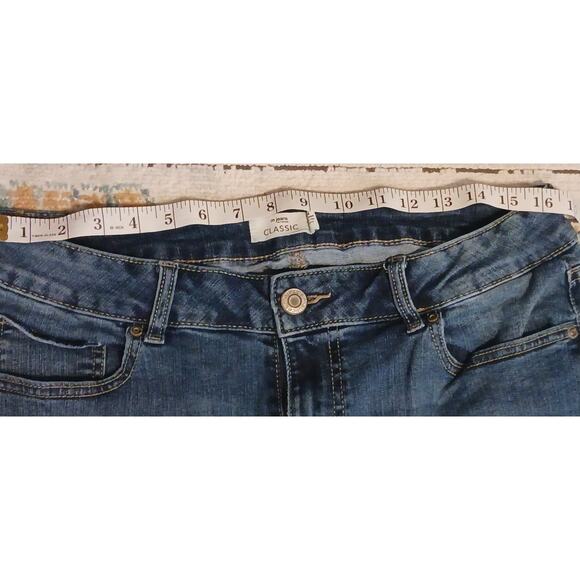 Maurices Mjeans Slim Boot High-Rise Curvy Stretch 14 Long 34Wx33L belt loop hole - Picture 5 of 9